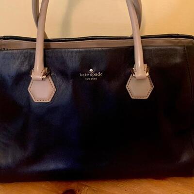 Kate Spade Bag. Used in very good condition. Black with beige handles. 2 compartments. 