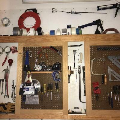 This lot contains a variety of hand tools and other home improvement items that every garage needs. Saws, wrenches, hammers and much...