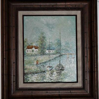 Framed artwork.