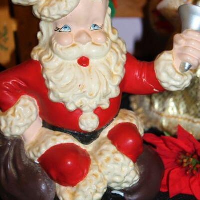 Vintage Santa music box.