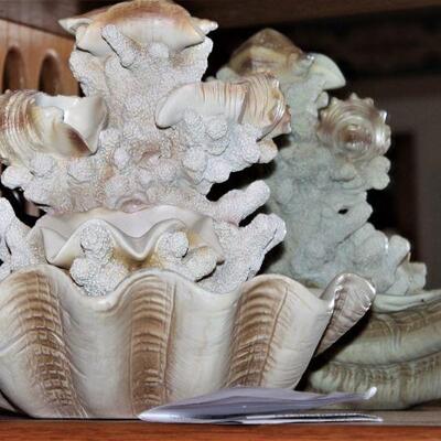 Serene shell fountain.