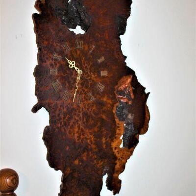 Vintage Burl Slab Clock!
