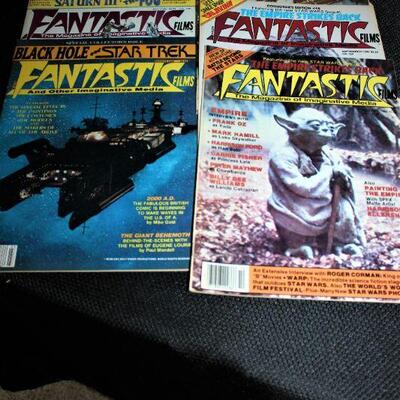 Comic books and Fantastic magazines and books.