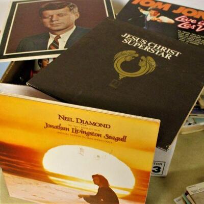 Vintage vinyl albums.