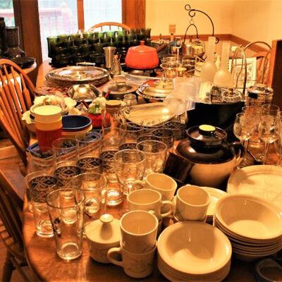 Dishware, glasses and a lot more.