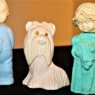 Vintage Avon collectible cologne figurines.