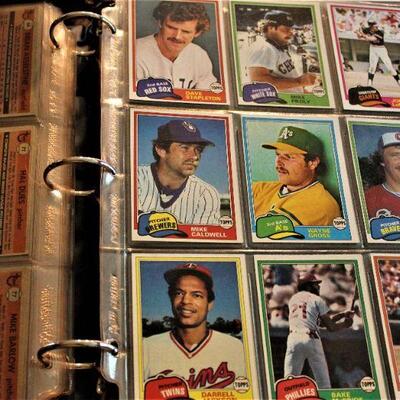 Vintage collectible baseball card book primarily from the 70's.