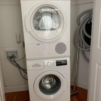 Bosch 300, stackable washer-dryer was installed but HAS NEVER BEEN USED. Only 24