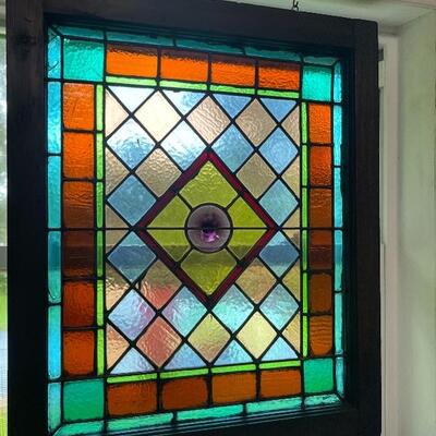 We have 4-5 beautiful stained glass windows! 