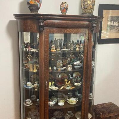 Ball and claw China cabinet/curio 