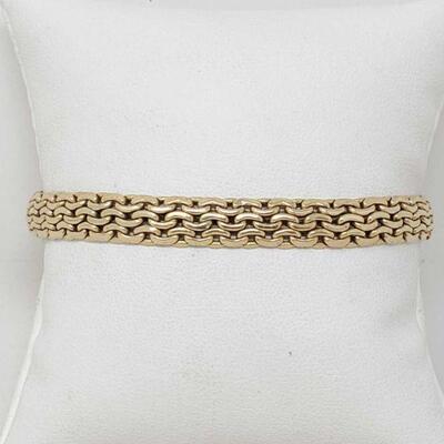 #1170 â€¢ 14k Gold Bracelet, 10.9g