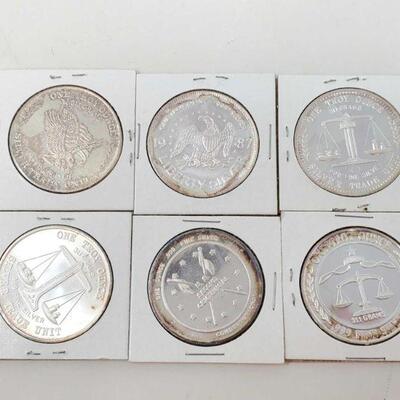 #1724 • 6 .999 Silver Coins