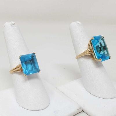 #1198 â€¢ 2 14k Gold Rings, 13.5g