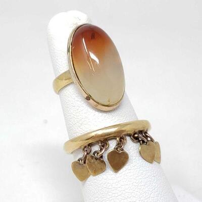 #1062 â€¢ 2 18k Rings, 7.8g