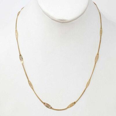 #1082 â€¢ 18k Gold Necklaces, 5.3g