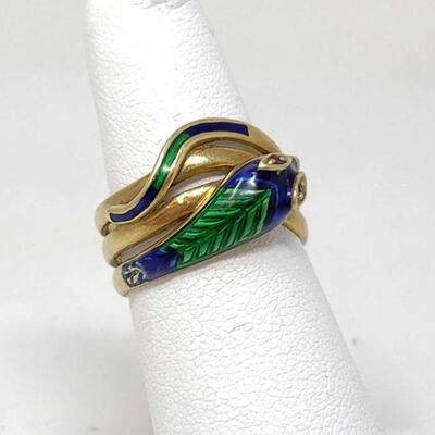 #1058 â€¢ 18k Gold Ring, 7.7g