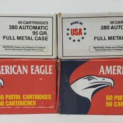 #8046 • Approx 200 Rounds Of .380 Auto 95 GR
