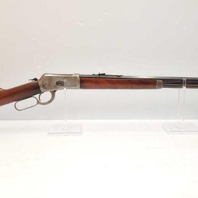 #604 â€¢ Winchester 92 .38 WCF Lever Action Rifle. Serial Number: 901810
Barrel Length: 24