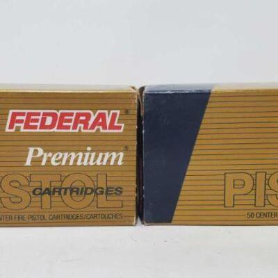 #8052 • 100 Rounds Of Federal Premium 9mm Luger 147 GR Hydra-Shok Jacketed Hollow Point