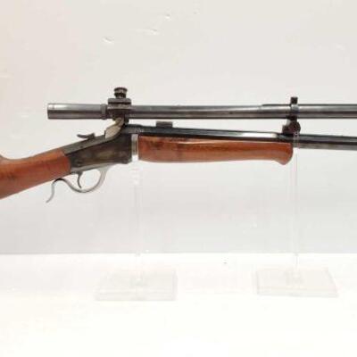 #618 â€¢ Winchester 1885 Lever Action Rifle. Serial Number: 88145
Barrel Length: 22