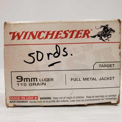 #832 â€¢ Approx 50 Rounds Of 9mm Luger