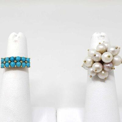 #1064 â€¢ Two 18k Rings, 11g