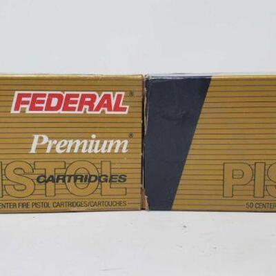 #8054 • 100 Rounds Of Federal Premium 9mm Luger 147 GR Hydra-Shok Jacketed Hollow Point
