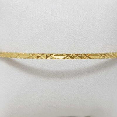 #1070 â€¢ 18k Gold Bracelet, 12.9g
