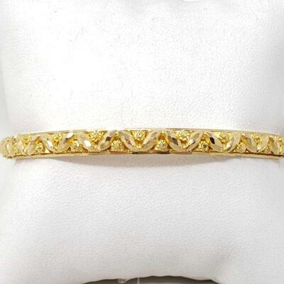 #1068 â€¢ 18k Gold Bracelet, 16.4g
