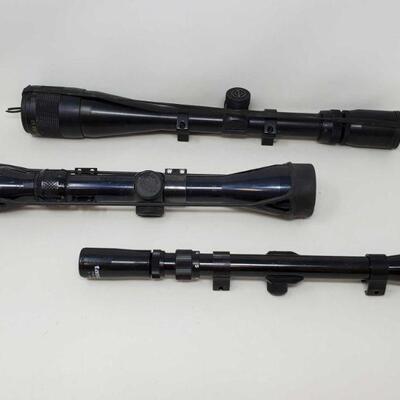 #962 â€¢ 3 Rifle Scopes