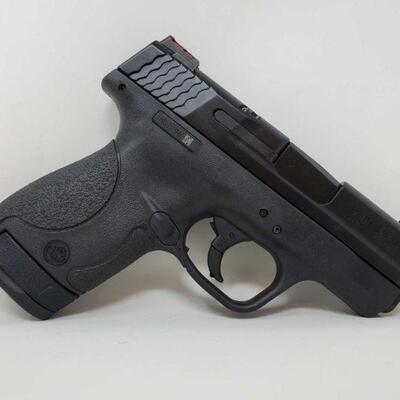 #418 â€¢ Smith & Wesson M&P 9 Shield 9mm Hi Viz Semi-Auto Pistol - CA OK SERIAL NO JHD2296N BARREL LENGTH 3.125"....