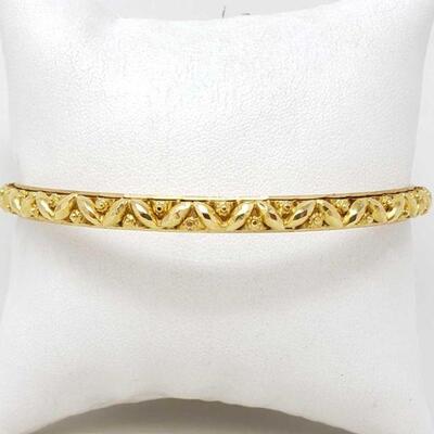 #1066 â€¢ 18k Gold Bracelet, 15.2g