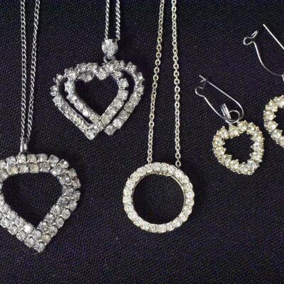 3 Necklaces & 1 Pair of Earrings