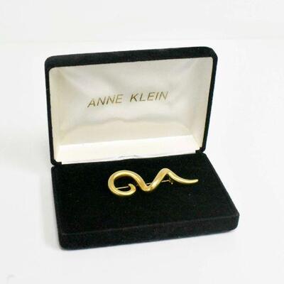 Anne Klein Ribbon Swirl Brooch