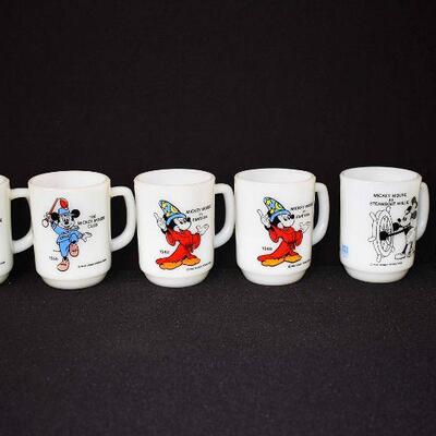 Mickey Mouse Collector Coffee Cups Anchor Hocking