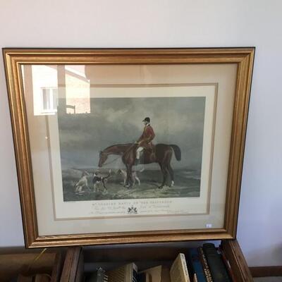 1800s framed art print 