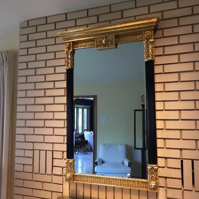 Large gold gilt mirror 
