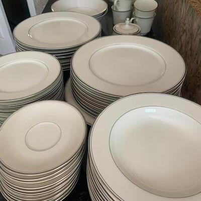 Mikasa China Set 70+ pieces. Dinner plates, Salad Plates, Saucers, coffee cups $400 for full set
