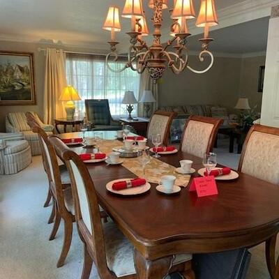 8-seat FBIS dining table $1,300