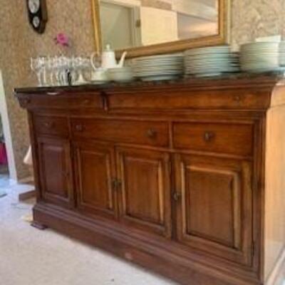 Thomasville Buffet Table. Granite Top $1,200