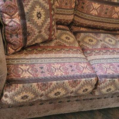 Brown  sofa detail