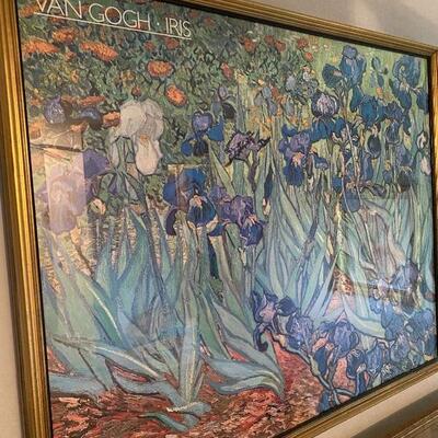 Van Gogh Print, Iris, Purchased Musee D' Orsay Museum , Paris, France
