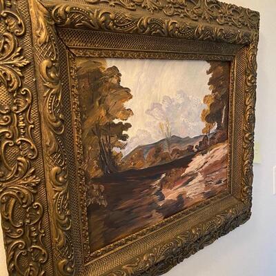 Oil Early Works, Antique Frame, 1969