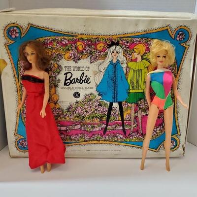 Barbie and Midge doll with case. Case measures 18x13x5