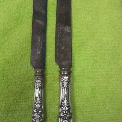 https://www.ebay.com/itm/124776555909	ME3093 USED LOT OF TWO TIFFANY & CO. STERLING SILVER KNIVES KING PATTERN		Auction
