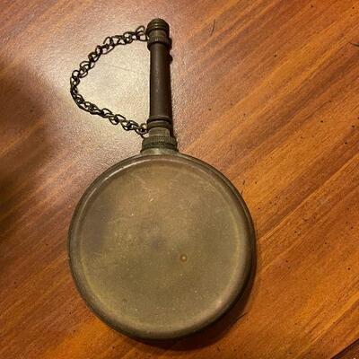WWII brass banjo oiler can