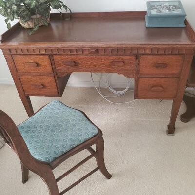 nice secretary desk and chair, sold separately. This desk is an antique and is in very good condition