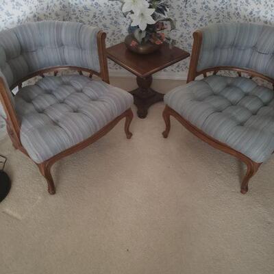 pair of matching living room or bedroom chairs
