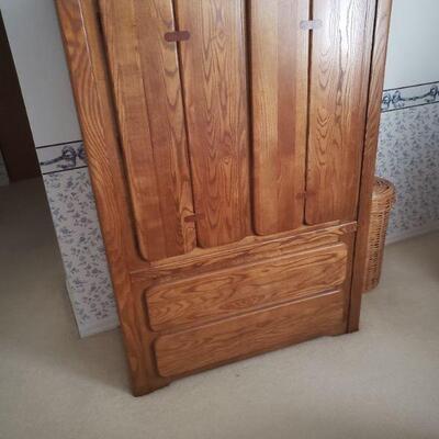 Part of a bedroom set, this is the armoire