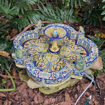 The centerpiece of any garden, this beautiful fountain originally had made in Cuba!